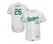 Men's Majestic Los Angeles Dodgers #26 Chase Utley White Celtic Flexbase Authentic Collection MLB Jersey