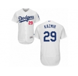 Men's Majestic Los Angeles Dodgers #29 Scott Kazmir White Flexbase Authentic Collection MLB Jersey
