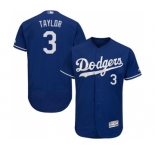 Men's Majestic Los Angeles Dodgers #3 Chris Taylor Royal Blue Alternate Flex Base Authentic Collection MLB Jersey