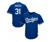 Men's Majestic Los Angeles Dodgers #31 Mike Piazza Replica Royal Blue Alternate Cool Base MLB Jersey