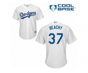 Men's Majestic Los Angeles Dodgers #37 Brandon Beachy Authentic White Home Cool Base MLB Jersey