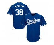 Men's Majestic Los Angeles Dodgers #38 Brandon McCarthy Replica Royal Blue Alternate Cool Base MLB Jersey