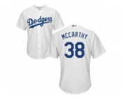 Men's Majestic Los Angeles Dodgers #38 Brandon McCarthy Replica White Home Cool Base MLB Jersey