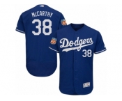 Men's Majestic Los Angeles Dodgers #38 Brandon McCarthy Royal Blue Flexbase Authentic Collection MLB Jersey
