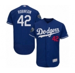 Men's Majestic Los Angeles Dodgers #42 Jackie Robinson Royal Blue Flexbase Authentic Collection 2018 World Series MLB Jersey