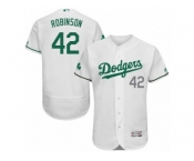 Men's Majestic Los Angeles Dodgers #42 Jackie Robinson White Celtic Flexbase Authentic Collection MLB Jersey