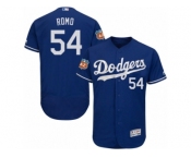 Men's Majestic Los Angeles Dodgers #54 Sergio Romo Royal Blue Flexbase Authentic Collection MLB Jersey