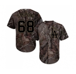Men's Majestic Los Angeles Dodgers #68 Ross Stripling Authentic Camo Realtree Collection Flex Base MLB Jersey