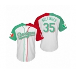 Mlb #35 Cody Bellinger Los Angeles Dodgers Two-Tone Mexican Heritage Night Cool Base Jersey