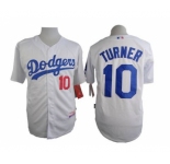 mlb jerseys los angeles dodgers #10 turner white
