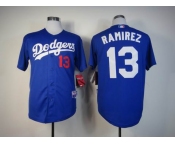 mlb jerseys los angeles dodgers #13 ramirez blue[ramirez]