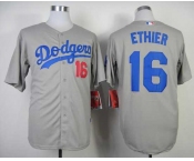 mlb jerseys los angeles dodgers #16 ethler grey[2014 new]