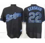 mlb jerseys los angeles dodgers #22 kershaw black fashion