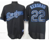 mlb jerseys los angeles dodgers #22 kershaw black fashion