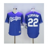 mlb jerseys los angeles dodgers #22 kershaw blue[new]