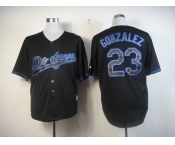 mlb jerseys los angeles dodgers #23 gonzalez black[Fashion]
