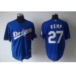mlb jerseys los angeles dodgers #27 kemp blue