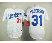 mlb jerseys los angeles dodgers #31 pederson white