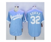 mlb jerseys los angeles dodgers #32 koufax lt.blue
