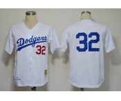 mlb jerseys los angeles dodgers #32 koufax white[1958]