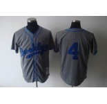 mlb jerseys los angeles dodgers #4 herman m&n grey