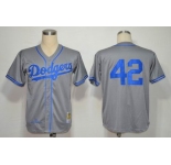 mlb jerseys los angeles dodgers #42 robinson grey[1955]