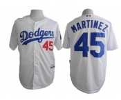 mlb jerseys los angeles dodgers #45 martinez white