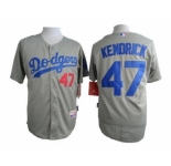 mlb jerseys los angeles dodgers #47 kendrick grey