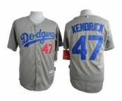 mlb jerseys los angeles dodgers #47 kendrick grey