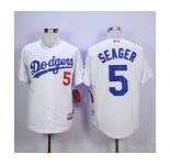 mlb jerseys los angeles dodgers #5 corey seager white