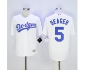 mlb jerseys los angeles dodgers #5 corey seager white[new]