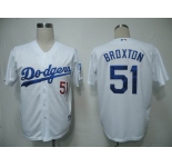 mlb jerseys los angeles dodgers #51 broxton white