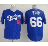 mlb jerseys los angeles dodgers #66 puig blue[cool base]