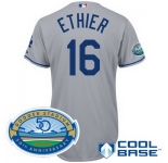 mlb los angeles dodgers #16 either grey(cool base 50th anniversary)