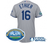 mlb los angeles dodgers #16 either grey(cool base 50th anniversary)