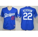 mlb los angeles dodgers #22 clayton kershaw blue