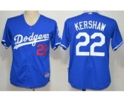 mlb los angeles dodgers #22 clayton kershaw blue