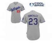 mlb los angeles dodgers #23 gonzalez grey [cool base]