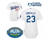 mlb los angeles dodgers #23 gonzalez white[cool base 50th anniversary]