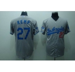 mlb los angeles dodgers #27 kemp grey(cool base)