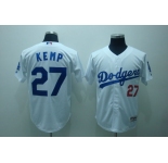 mlb los angeles dodgers #27 kemp white