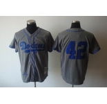 mlb los angeles dodgers #42 robinson m&n grey