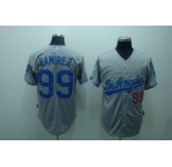 mlb los angeles dodgers #99 ramirez grey(cool base)