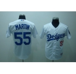 mlb los angeles dodgers martin #55 white
