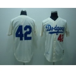 mlb los angeles dodgers robanson #42 m&n cream