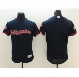Men's Milwaukee Brewers Blank Blue Stars & Stripes 2016 Independence Day Flex Base Jersey