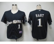mlb jerseys milwaukee brewers #1 hart dk blue(cool base)(B)