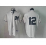mlb jerseys milwaukee brewers #12 white[M]