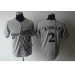 mlb jerseys milwaukee brewers #2 morgan grey[2011]