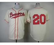 mlb jerseys milwaukee brewers #20 lucroy cream